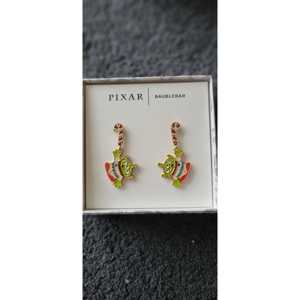 Baublebar Holiday Disney Earrings with The Little Green Aliens